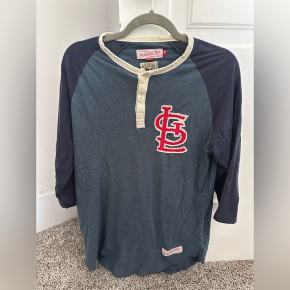 St. Louis Cardinals Mitchell & Ness 3/4 sleeve Tee - Picture 4 of 4